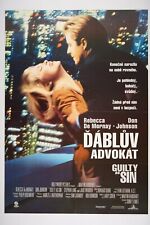 GUILTY AS SIN 23x33 Orig. Czech movie poster 1997 REBECCA DE MORNAY, DON JOHNSON picture