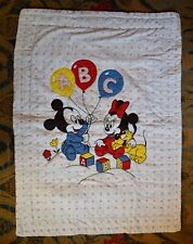 Vintage 1984 Walt Disney Baby Mickey & Minnie Mouse Blanket #8335 picture