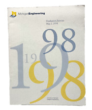 May 2, 1998 MICHIGAN ENGINEERING GRADUATION EXERCISES Book Very Good picture