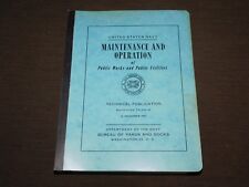  VINTAGE 1954 US NAVY MAINTENANCE & OPERATION OF PUBLIC WORKS & UTILITIES  BOOK picture