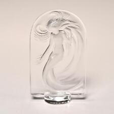 Lalique Water Nymph Nude Sirens Naiad Mermaid Crystal Glass Paperweight Plaque picture