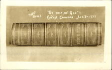RPPC Holy Bible of Calvin Coolidge dated 1923 ~ vintage postcard picture