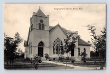 1909. KIOWA, KANSAS. CONG. CHURCH. POSTCARD EE19 picture