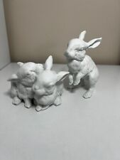 Vintage Kaiser White Rabbits Set 2 West Germany Marked picture