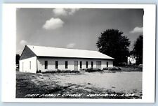 Eureka Illinois IL Postcard RPPC Photo First Baptist Church c1940's Vintage picture