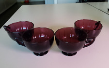 Set Of Four Vintage Purple Amethyst Tea Cups  picture