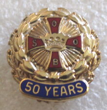 Masonic Social Order of the Beauceant 50 Year Member Award Pin - KT Ladies SOOB picture