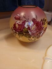 Antique/Vintage Victorian Oil/Kerosene Lamp Ball Shade GWTW/Banquet Roses Great picture