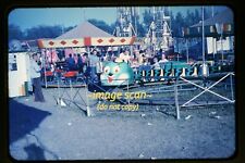 Carnival Carousel Ride at Fair in Mason City, Iowa in 1955, Original Slide e19b picture