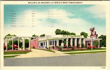 Vintage Postcard Muller's Restaurant Daytona Beach Florida picture
