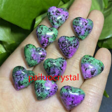10pc Natural Zoisite Mini Heart Skull Quartz Crystal Pendant Reiki Healing Gem picture