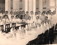 CUBAN MIN SEGUNDO CURTI & HAVANA PRISION OFFICERS DINNER CUBA 1950s Photo Y 431 picture