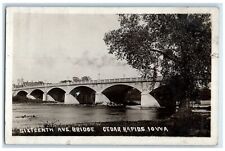 1910 Sixteenth Avenue Bridge Cedar Rapids Dysart Iowa IA RPPC Photo Postcard picture