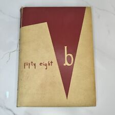 Original 1958 Burlingame High School Yearbook Panther Tracks picture