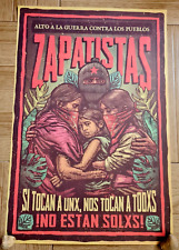 EZLN Poster Comandante Marcos Zapatista Guerilla War Mexican Maya Mexico picture