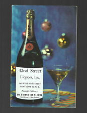 1957 TIME SQUARE 42nd St NYC Exquisite Christmas Gift Catalog, Cocktail recipes picture