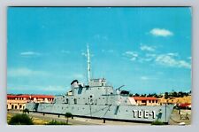 San Diego CA-California, USS Recruit, Training Center, Antique Vintage Postcard picture