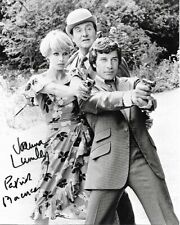 Patrick Macnee & Joanna Lumley the new avengers signed autograph photo AFTAL COA picture