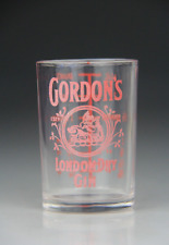 Gordons London Dry Gin Russian Wild Boar Logo Reverse Painted 2.5 oz Shot Glass picture