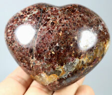 414g Natural Beauty Rare Red Garnet Crystal Heart Mineral Specimens picture