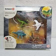 Schleich mini Dinosaurs Set No. 42213   With landscape puzzle  RETIRED New picture