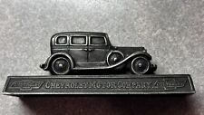Vint 1932 Chevrolet Motor Company Desk Top dealership Paperweight Pamphlet Holdr picture