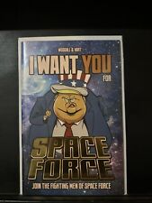 Fighting Men of Space Force Comic Book 2019 Rich Woodall Trump 1 of 100 made picture