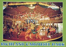 Richland Carousel Park Mansfield Ohio Chrome 4x6 Postcard picture
