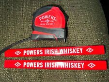 Powers Irish Whiskey  Tape Measure And 2 Contractor Pencils Set.  USA picture