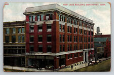 Davenport Iowa New Lane Building c1911 IA Postcard picture