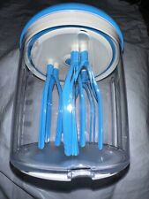 Tupperware Power Chef Whip Set for Whipping and Mixing Taffy Blue picture