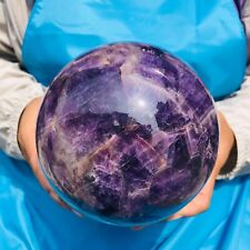 6.75LB Natural Beautiful Dream Amethyst Quartz Crystal Sphere Ball Healing 128 picture