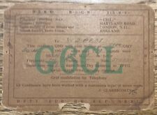1931 -London England G6CL - J. Clarricoats - QSL Card - Stamp picture