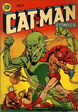 CATMAN COMICS #25, (1944) *** VERY SCARCE WWII,  Incomplete with only one story picture