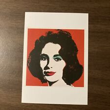 Andy Warhol Elizabeth Taylor Postcard 1967 New Mint Unposted 1995 Germany picture