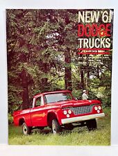 Vintage 1961 Dodge Trucks 4 Wheel Drive 4WD Power Wagons Military Type Brochure picture