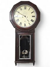 Scarce Seth Thomas #3 Extra - Nickel Plated Time & Strike Regulator Wall Clock picture