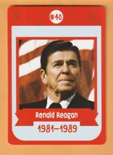 Ronald Reagan Presidents Flash Trading Card #40 Tampico Illinois picture