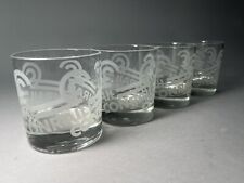 4 Vintage Conrail Employee Railroad Train Bar Whiskey Lowball Glasses picture
