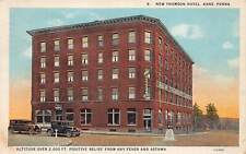 J75/ Kane Pennsylvania Postcard c1920s New Thomson Hotel Autos 124 picture