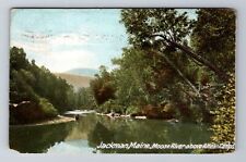 Jackman ME-Maine, Moose River Above Attean Camps, Vintage c1907 Postcard picture