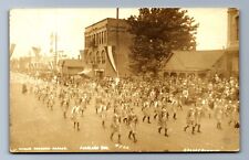 C.1915 RPPC PORTLAND, OR ROSE FESTIVAL EAST SIDE MOTORCYCLE DIMMITT Postcard P22 picture
