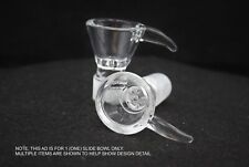14mm HORNED CLEAR Glass HONEYCOMB SCREEN CONE SLIDE Tobacco slide bowl 14 mm picture