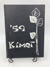 1959 Kimberly Wisconsin High School Yearbook Kimet Senior Class 1950s Notes Book picture