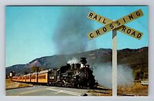 Durango CO-Colorado, Denver and Rio Grande Narrow Gauge Train, Vintage Postcard picture