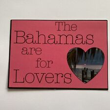 The Bahamas Are For Lovers Postcard Heart Continental UNP  picture