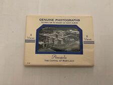 c.1930 8 Photographs Annapolis Capital of Maryland Souvenir Mailer Complete picture