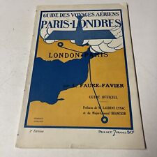 1924 Imperial Air Union AIRLINE TIMETABLE &  Aviation Guide Book In One Rare picture
