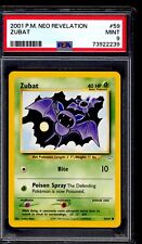 PSA 9 Zubat 2001 Pokemon Card 59/64 Neo Revelation picture