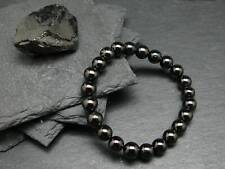 Elite Noble Shungite Genuine Bracelet ~ 7 Inches ~ 8mm Round Beads picture